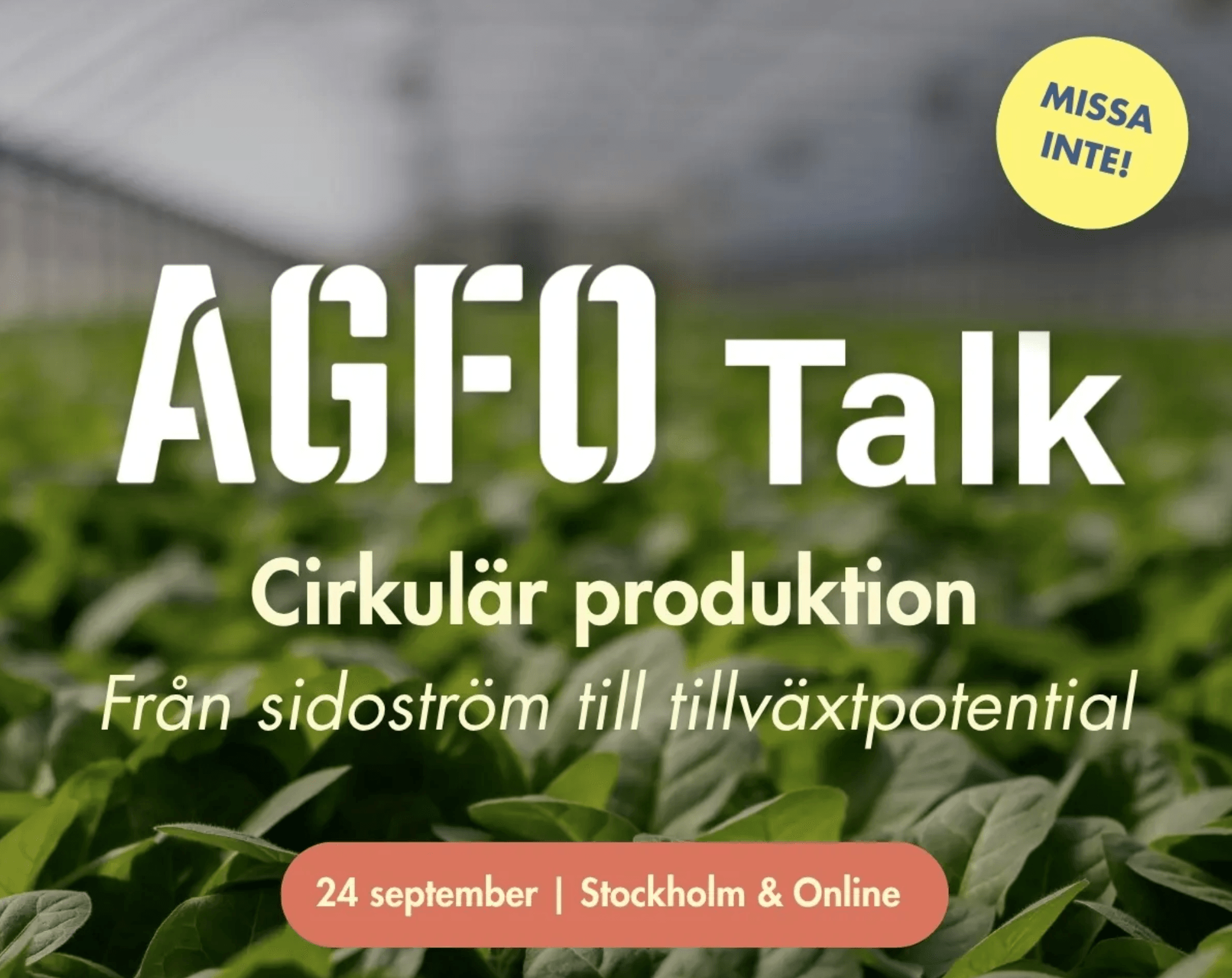 AGFO Talk 24 september