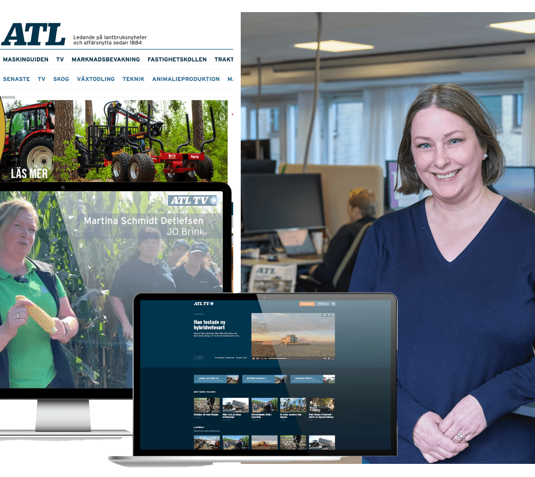 Lilian Almroth, chefredaktör ATL är glad över nomineringen till Tidskriftspriset. 