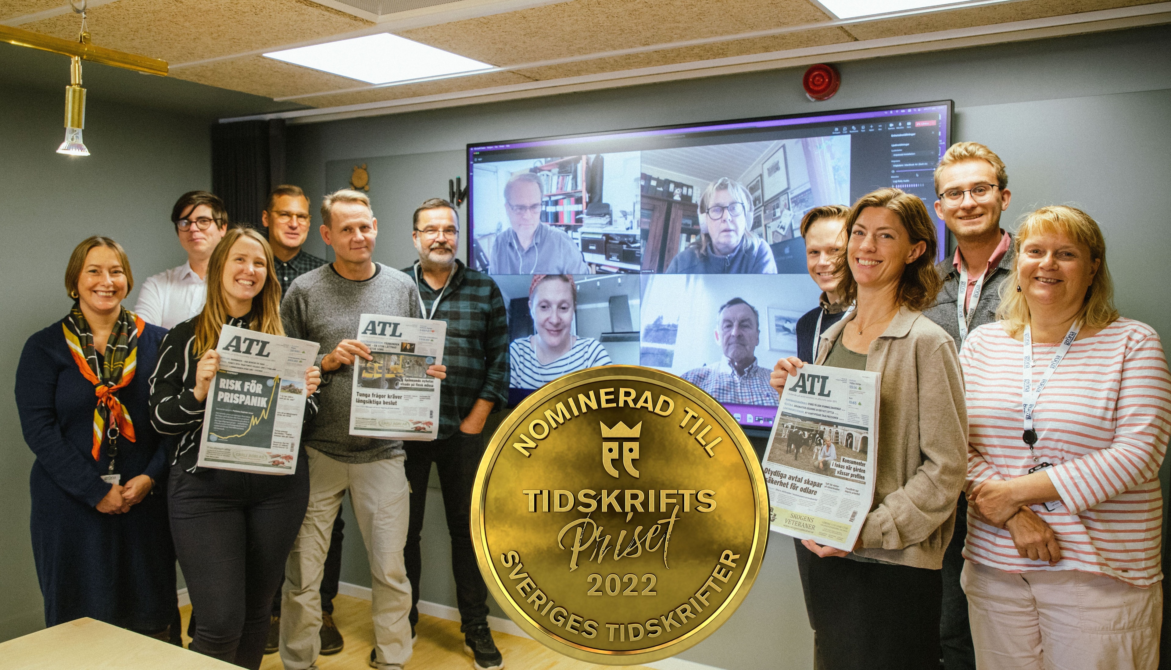 ATLs redaktion är glada över nomineringen till Årets Tidskrift Fackpress 2022. 