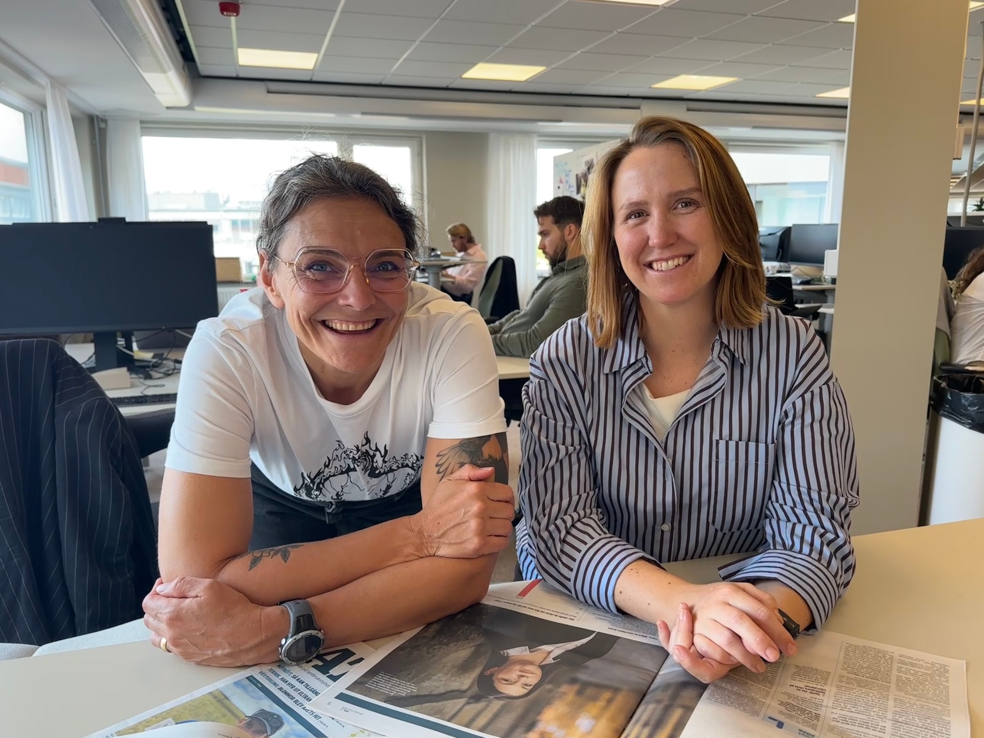Emma Eneström och Marion Palm ser till att ATLs valbevakning är att lita på.jpg