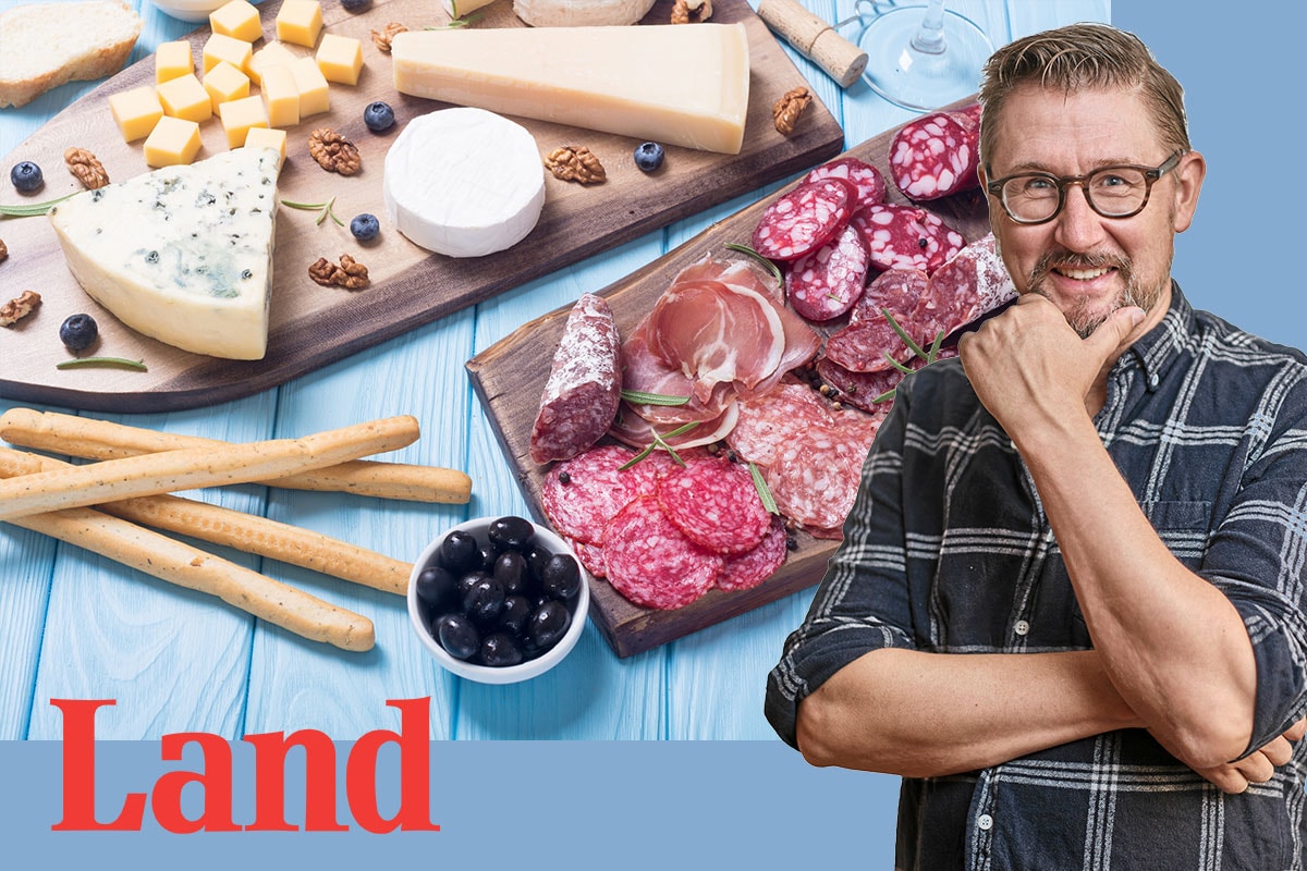 Joel Linderoth, chefedaktör för Land, som är mediepartner till Korv- och Ostfestivalerna i Göteborg. 