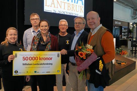 Lantmannen skänker 50 000 kronor till forskning 