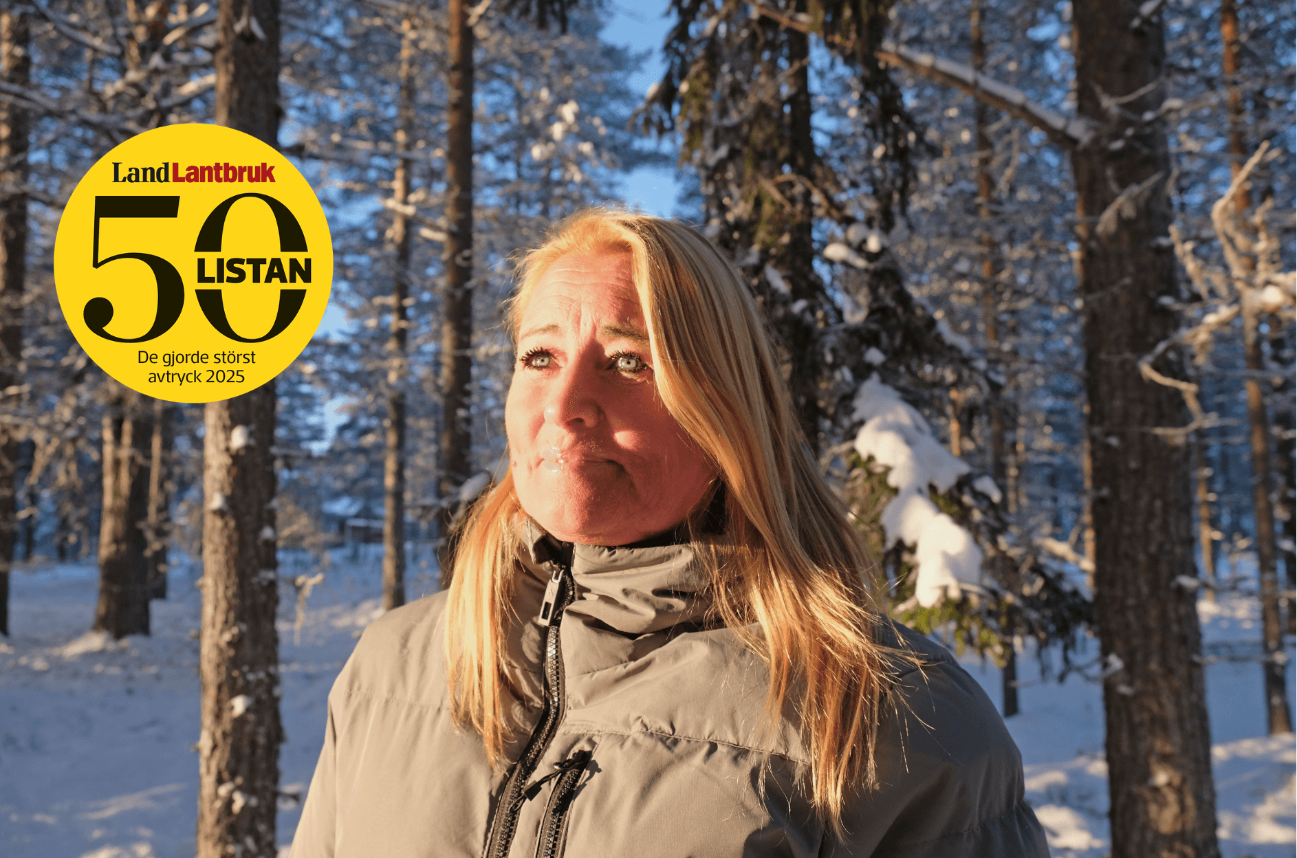 Beatrice Karlssons avverkning stoppades - det gav ett eko långt utanför branschen och en förstaplats på Land Lantbruks 50-lista.png